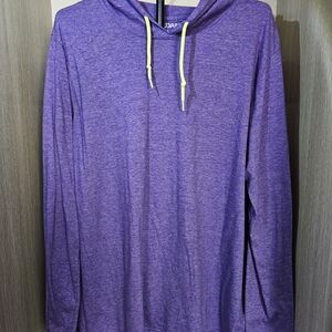 Gildan Purple Hoodie with Neon Accents